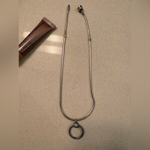 Pandora snake chain with ring pendant